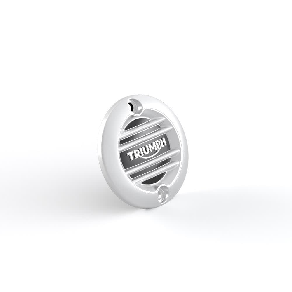 Triumph ブラシ仕上げバッジ - リブ入り（ALT ＆ Clutch） Triumph ブラシ仕上げバッジ - リブ入り（ALT ＆ Clutch）